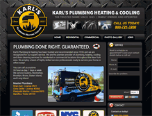 Tablet Screenshot of karlsplumbing.com